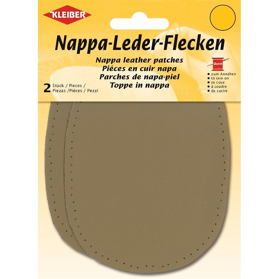 Nappa-Leder-Flecken zum Annähen 850 – Farbe -beige-
