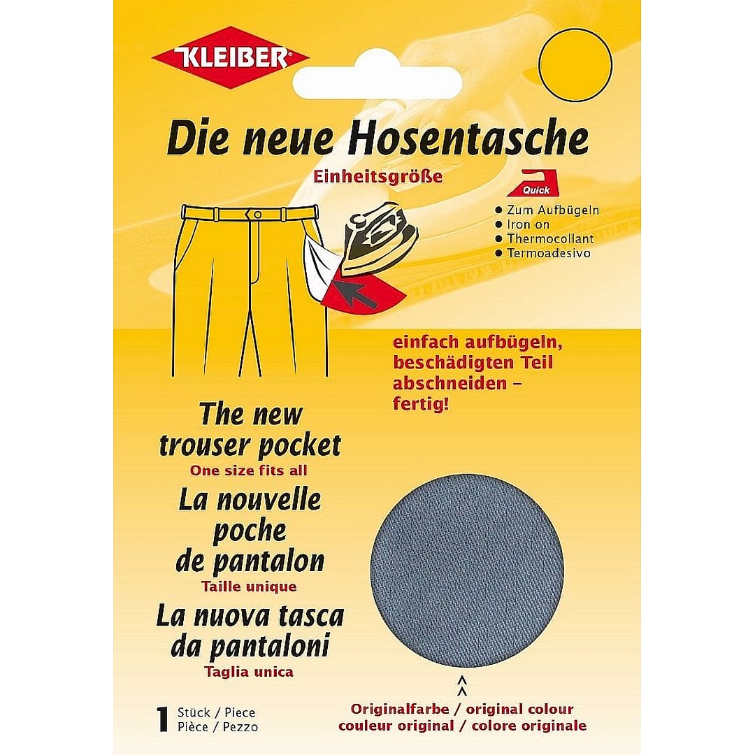 Hosentasche zum Aufbügeln, 1 Stück