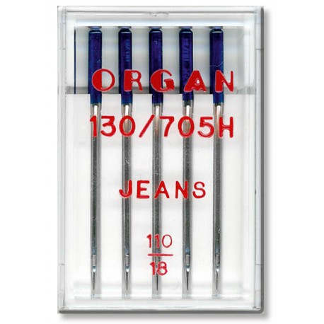 Nähmaschinennadeln System 130R HA x 1, Jeansnadeln Flachkolben