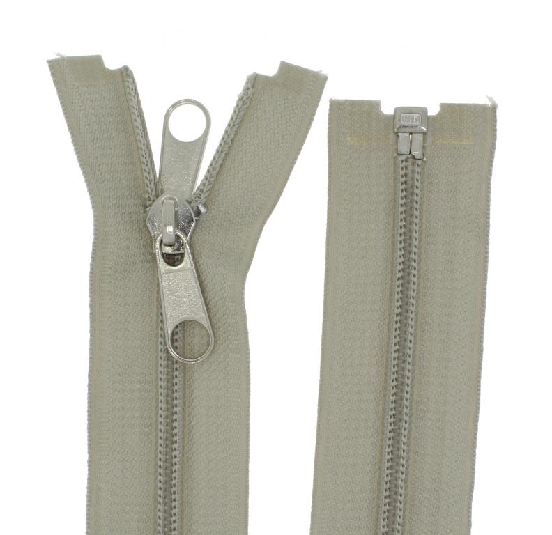 Reißverschluss mit Doppelseitigem Zipper Plastik Spiral bis 150cm teilbar #5