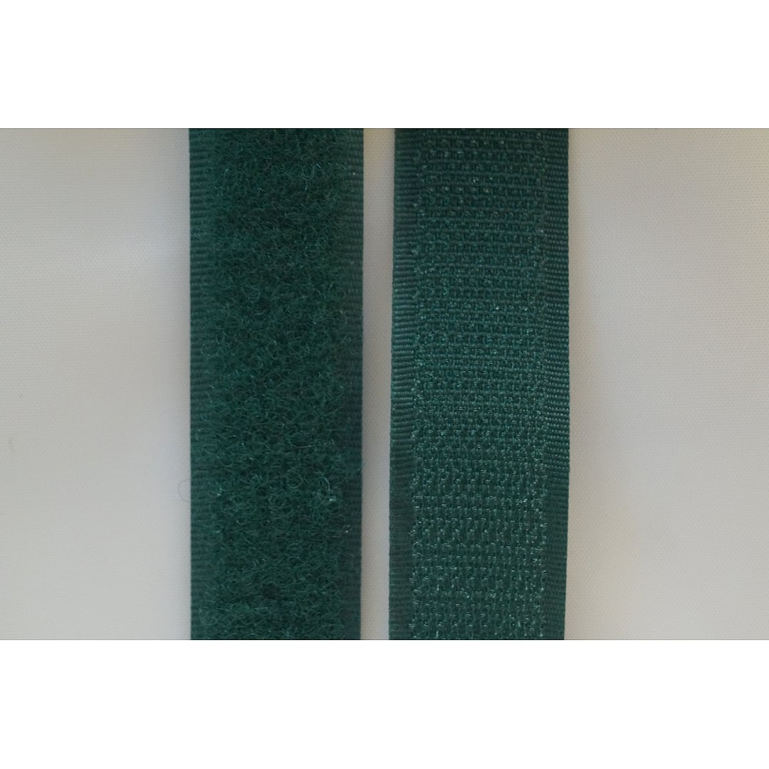Klettband zum Nähen, Klettverschlussband 20mm Breit, meterware – Farbe 272 dunkelgrün