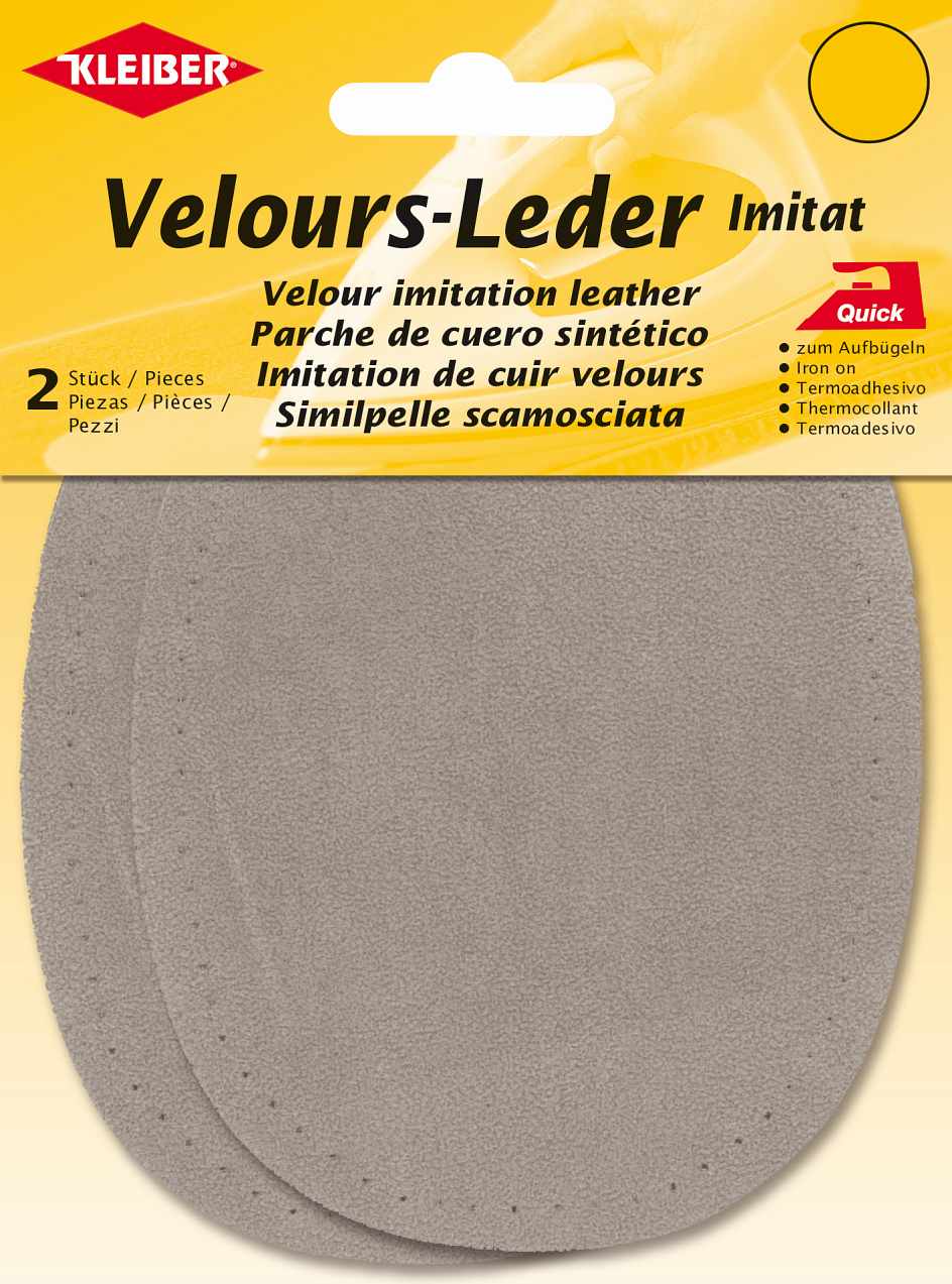 Velour-Leder Imitat zum Aufbügeln & Annähen 877