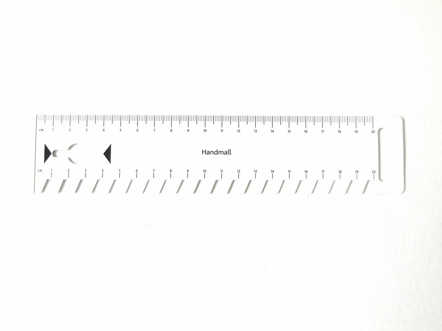 4 Stück - Handmaß 20cm aus Plastik