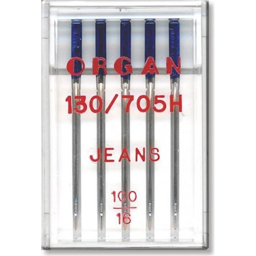 Nähmaschinennadeln System 130R HA x 1, Jeansnadeln Flachkolben