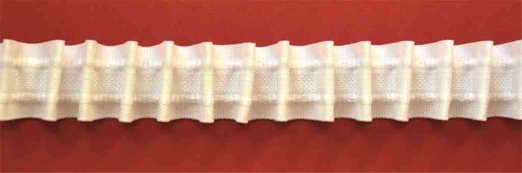 1 Meter - Gardinenband, Kräuselband, Smokband, 100% Polyester