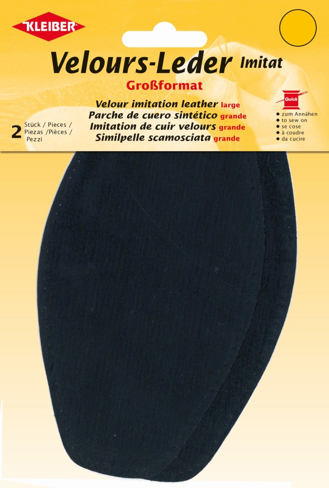 Velour-Leder Imitat Großformat zum Annähen 895