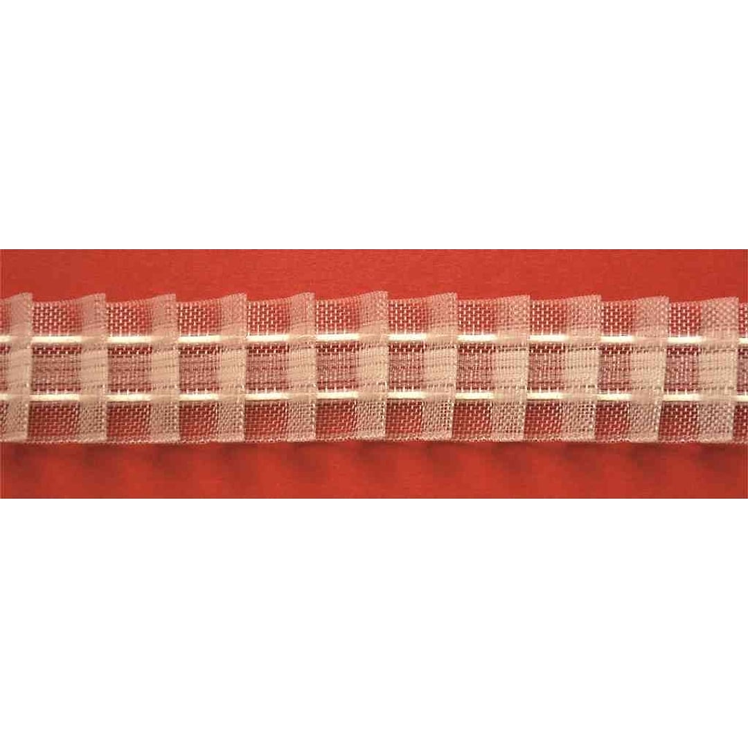 (0,29€/m) 50m / Rolle - Gardinenband, Kräuselband, Smokband, 100% Polyester