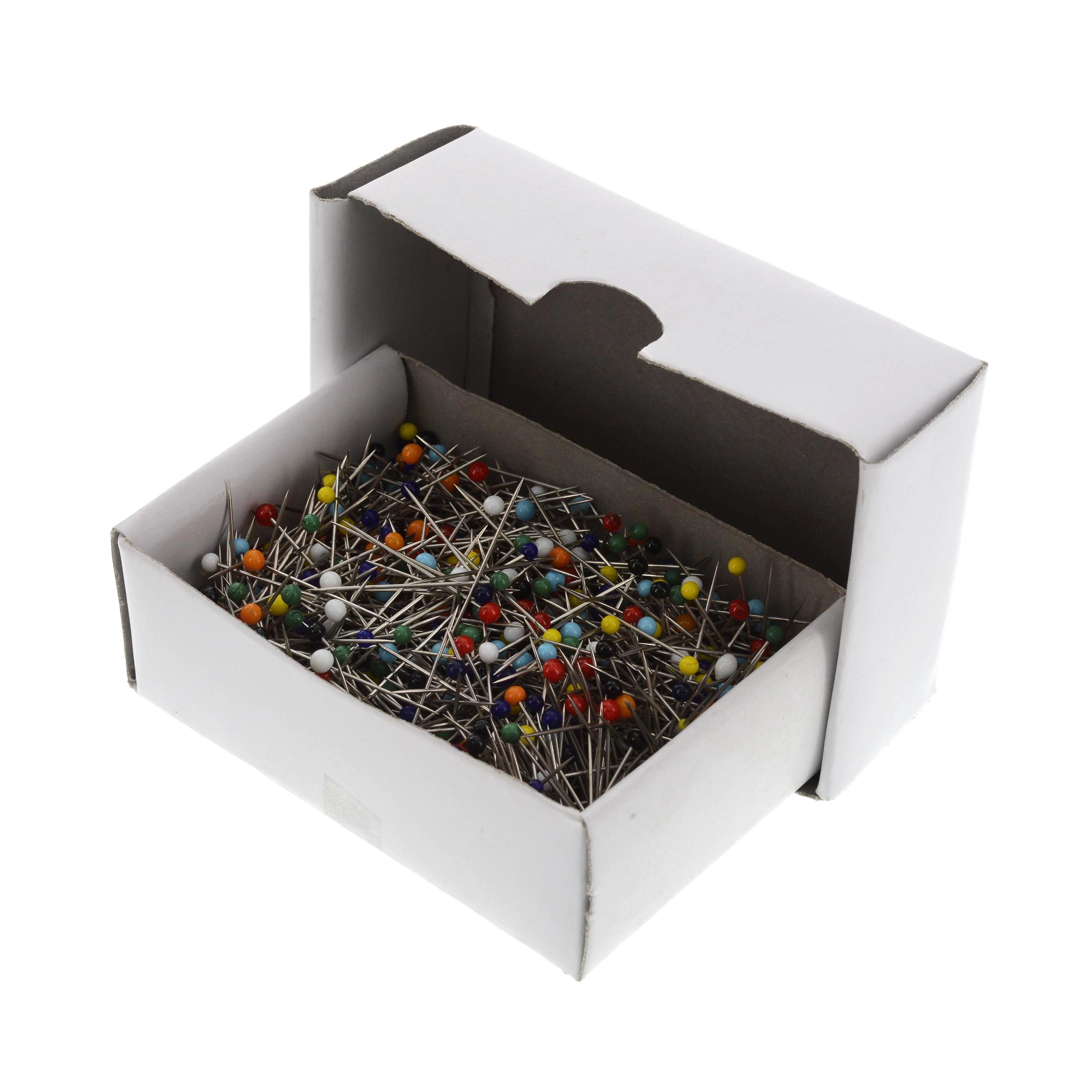 (0,01€/Stück) Kunststoffkopf-Stecknadeln, 32x0,60mm, 1000 Stück