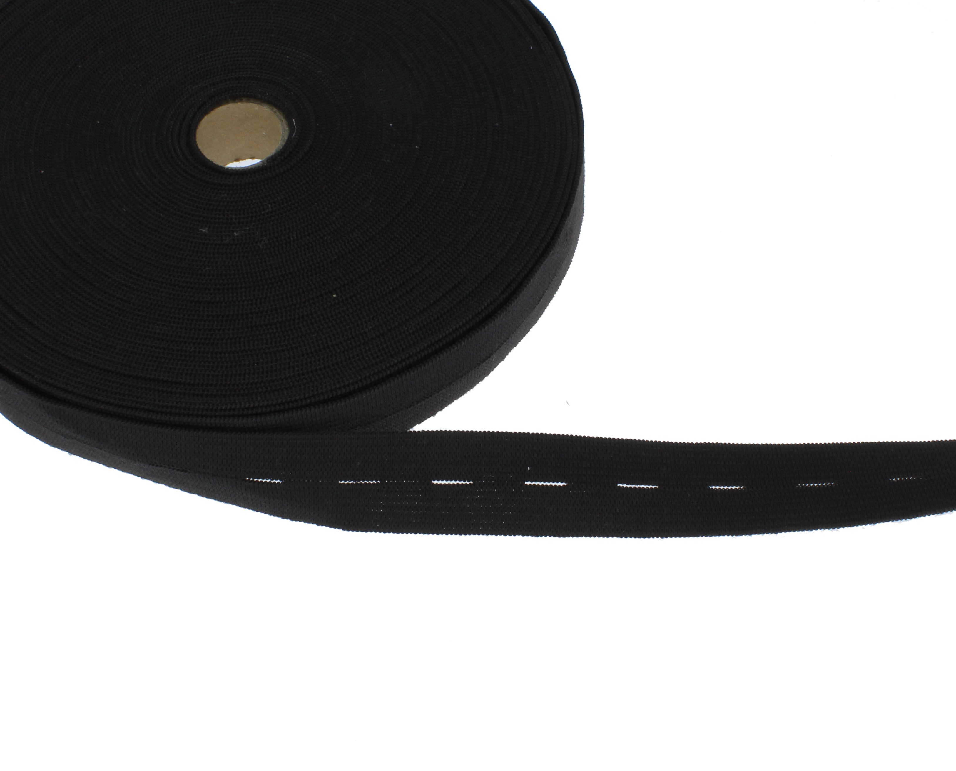 Knopfloch Elastic Band - Lochgummi Gummiband leichter Zug, meterware
