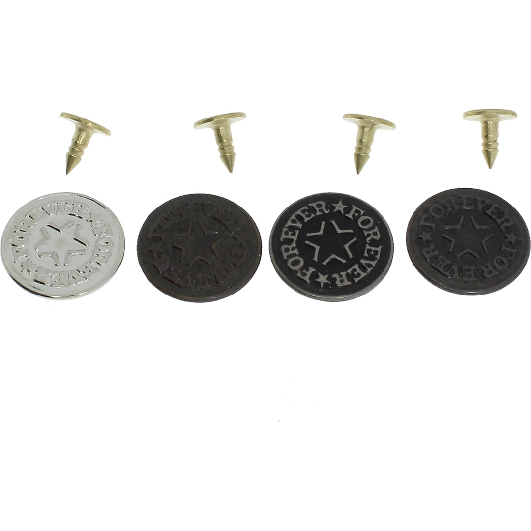 Jeansknöpfe 17mm, 10 Stück / Packung
