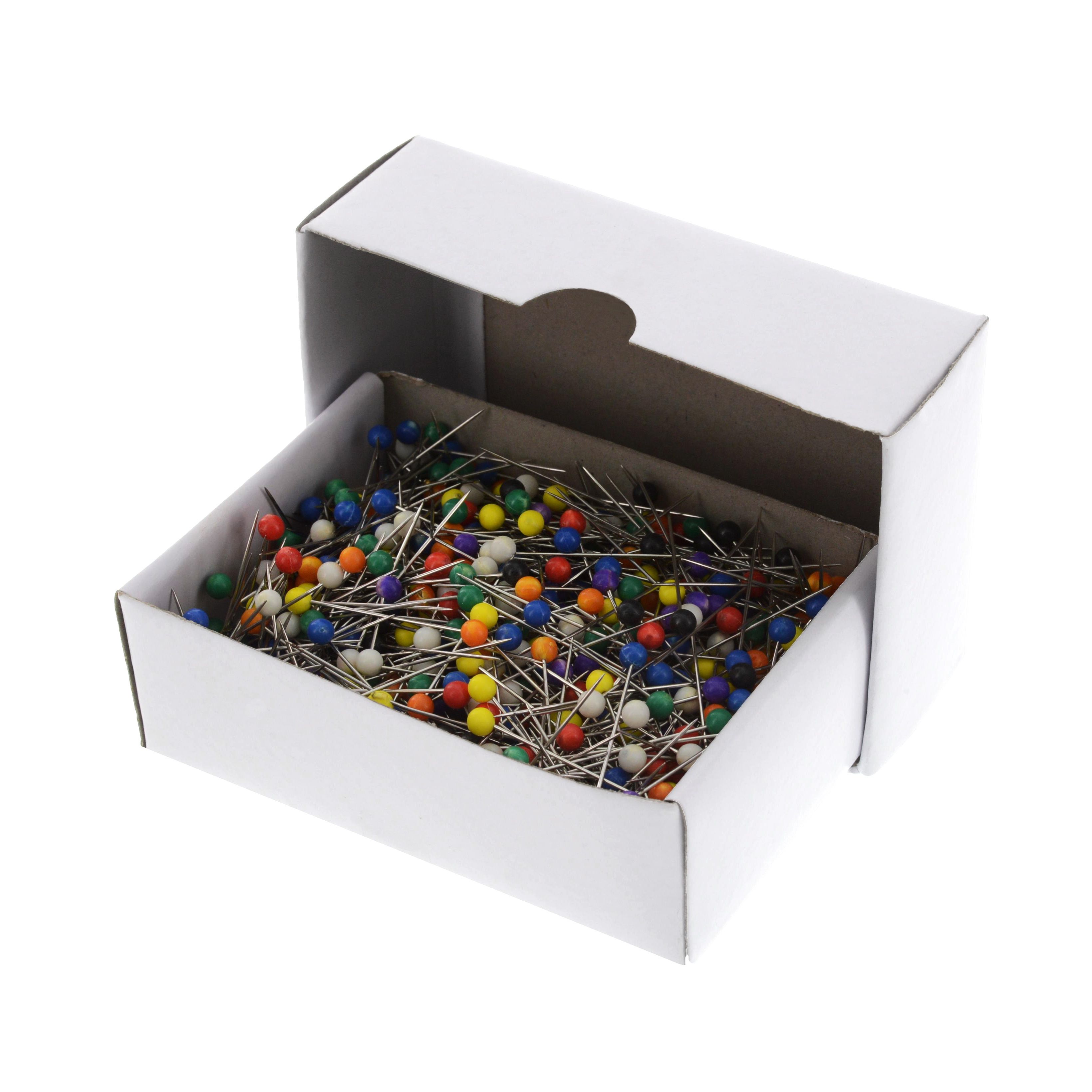 (0,01€/Stück) Glaskopf-Stecknadeln, 31x0,60mm, 1000 Stück