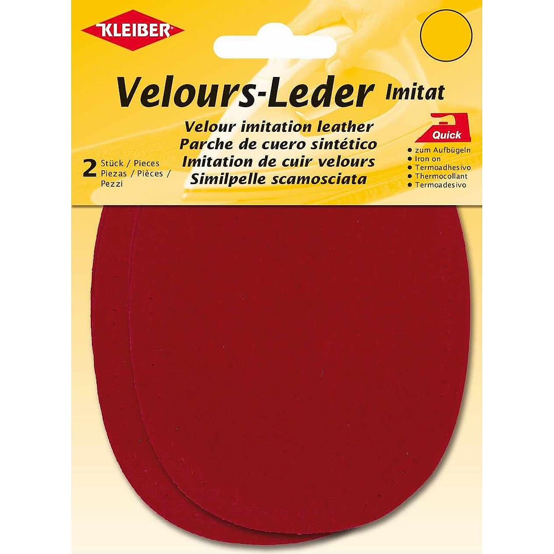Velour-Leder Imitat zum Aufbügeln & Annähen 877