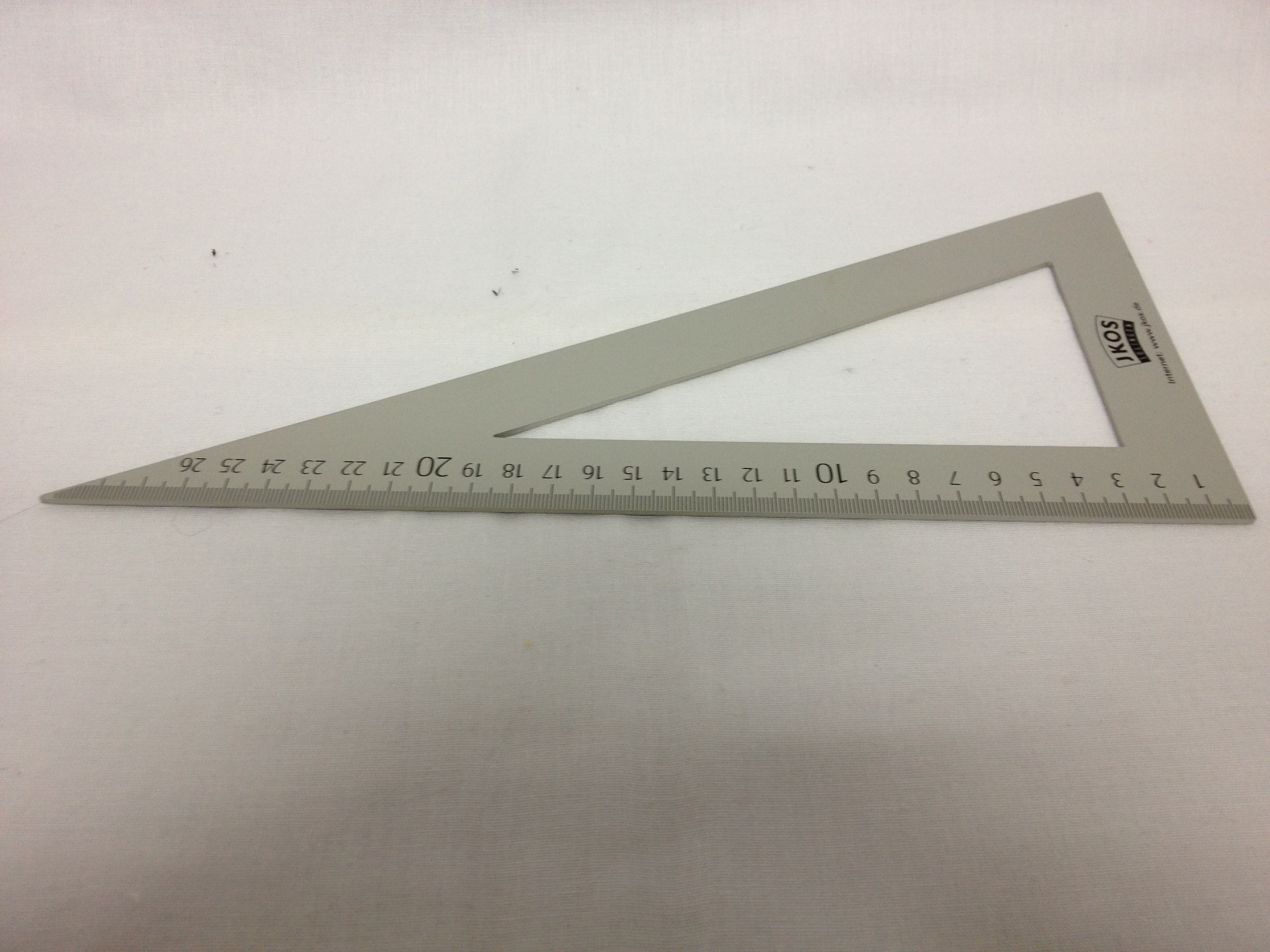 Dreiecklineal aus Leichtmetall, 30cm lang, JKOS