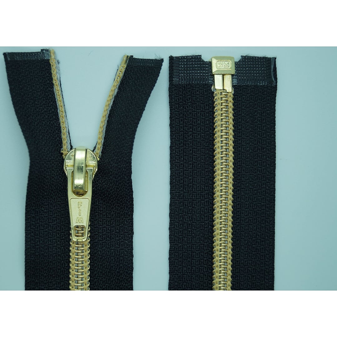 Reißverschluss Kunststoff - Spiral GOLD No.5, teilbar – Farbe Gold