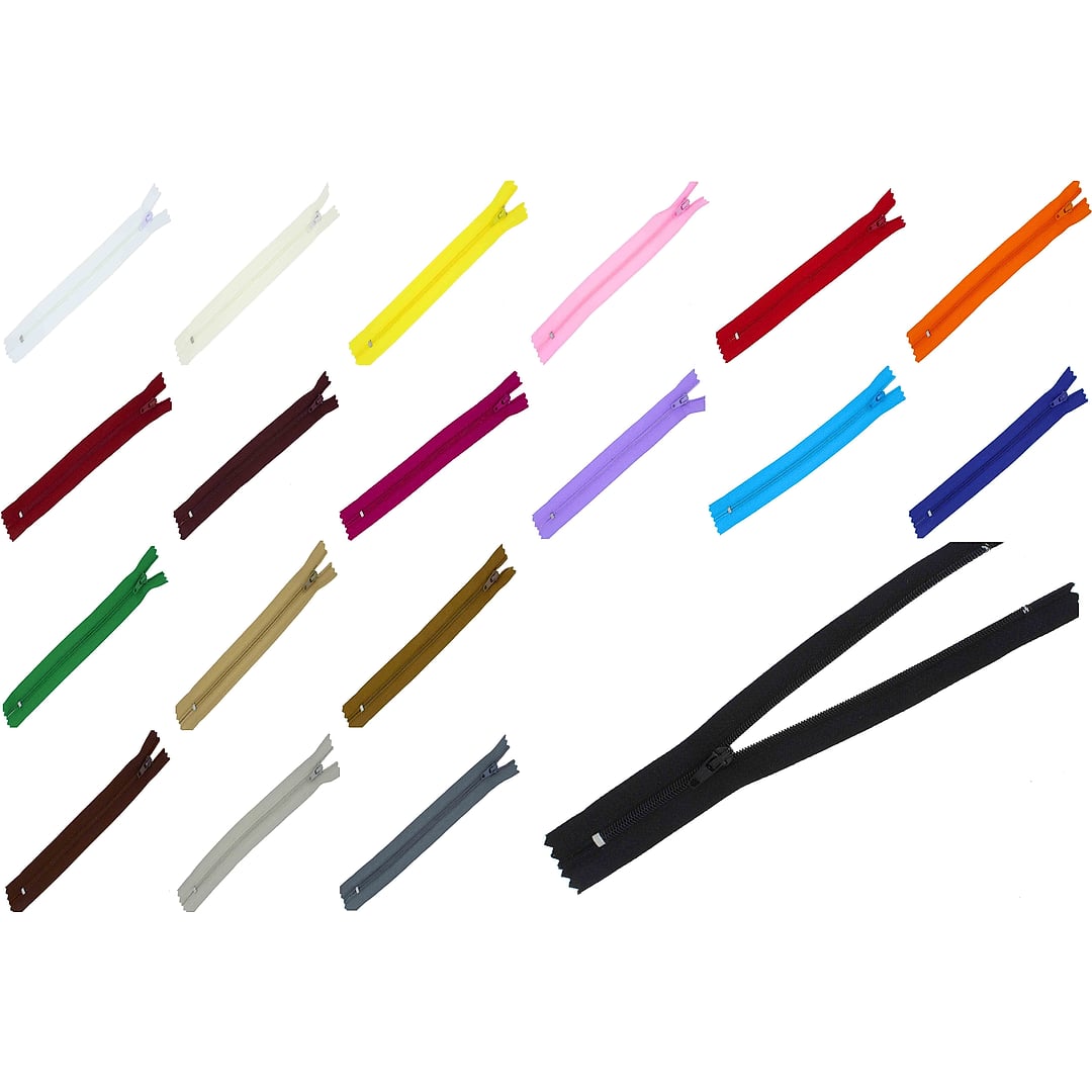 Reißverschluss Plastik Nylon feine Spirale #3, nicht teilbar