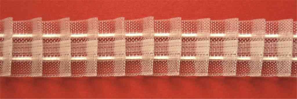 (0,29€/m) 50m / Rolle - Gardinenband, Kräuselband, Smokband, 100% Polyester
