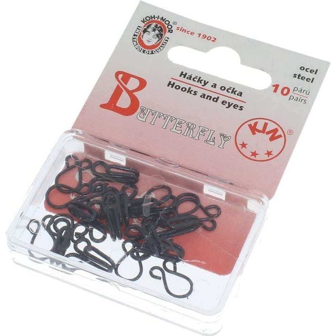 Haken und Augen Ösen bzw. BH Verschluss, 10 Paar / Packung