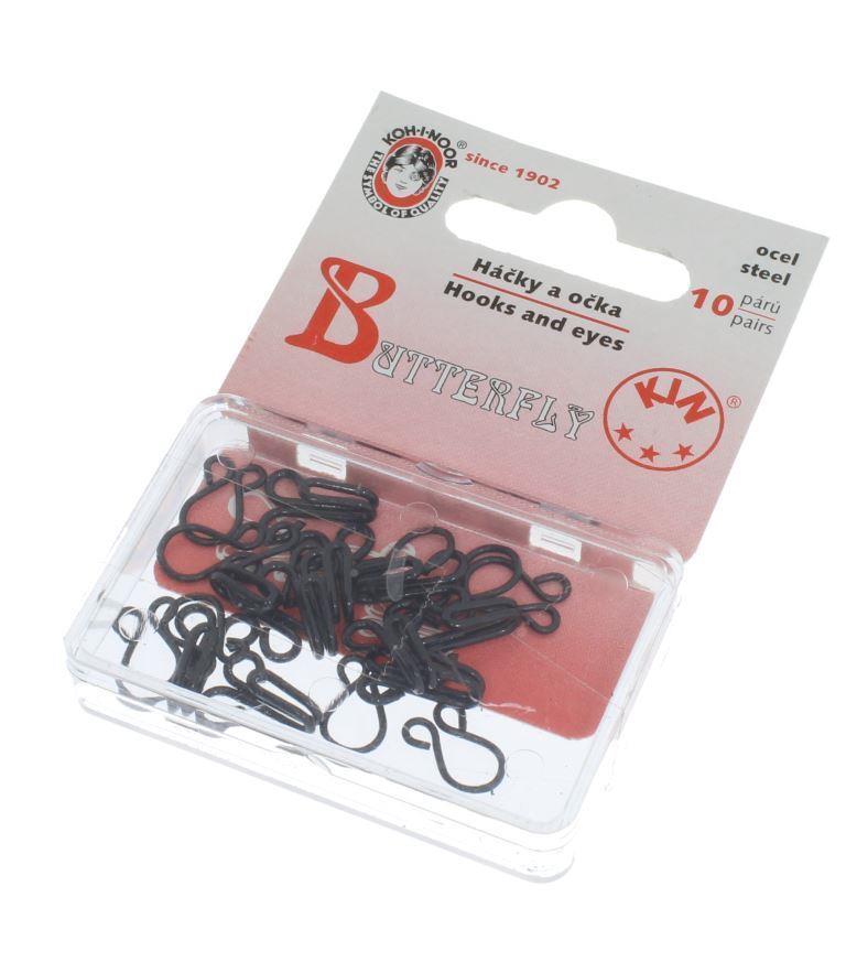 Haken und Augen Ösen bzw. BH Verschluss, 10 Paar / Packung