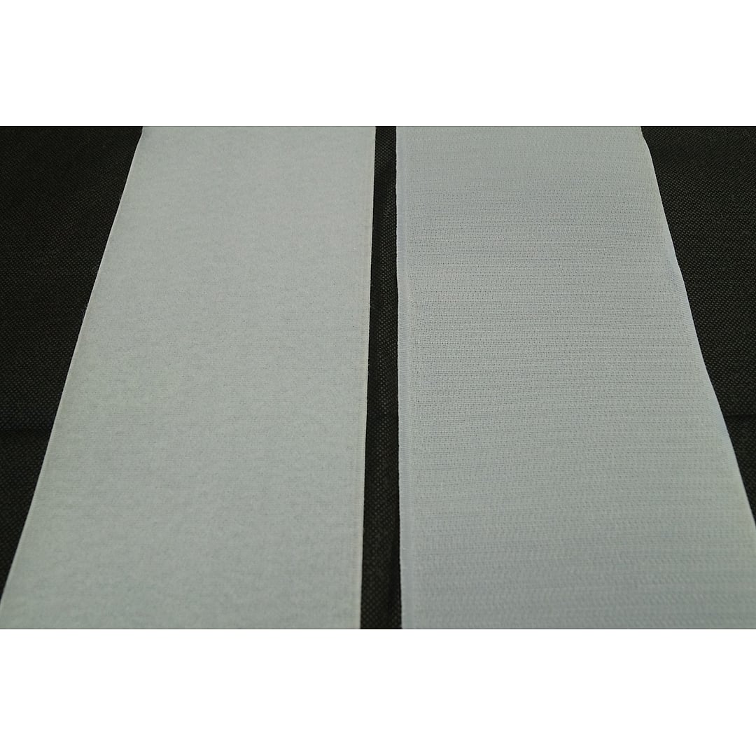 Klettband zum Nähen, Klettverschlussband 30mm 40mm 50mm Breit, meterware – Farbe 101 Weiß