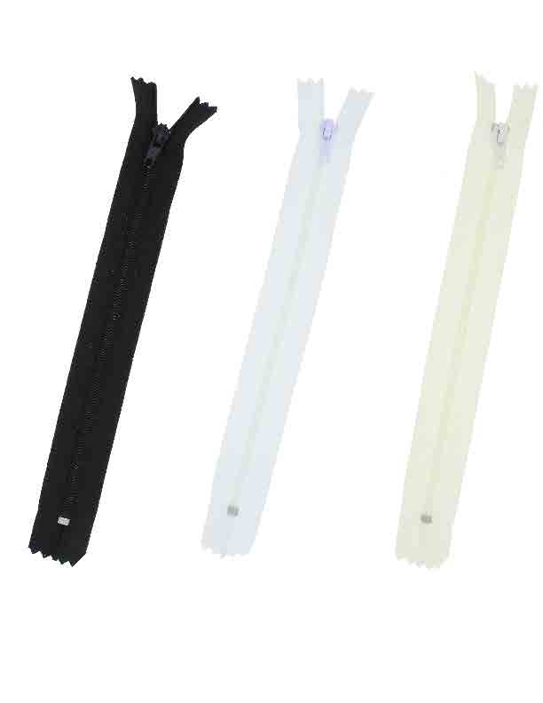 Reißverschluss Plastik / Kunststoff Nylon feine Spirale #3, nicht teilbar