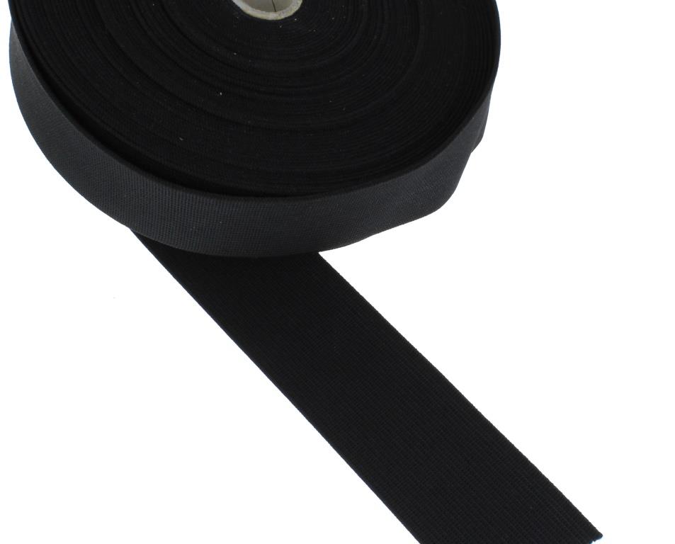 (0,56€/m)Gummiband hart Gummilitze gewebt straffer Zug, 25 Meter / Rolle